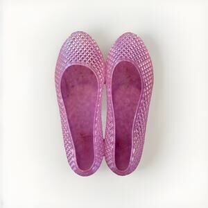 Ancient Greek Sandals Pink Jelly Flats Waterproof Made in Greece Size 5.5